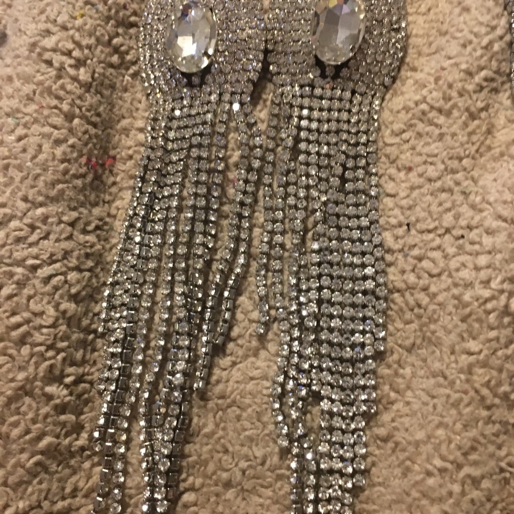Beautiful super long earrings will be great to wear for prom wedding or date out